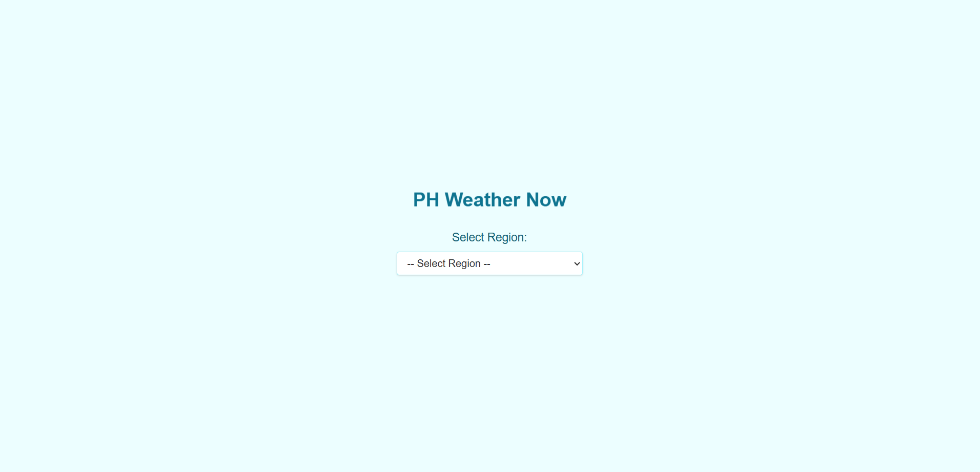 PH Weather now